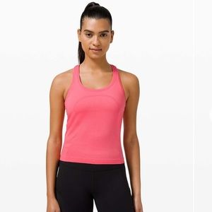 Lululemon Swiftly Tech Racerback tank in Guava Pink, size 6.